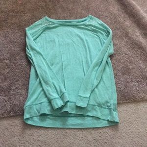 Justice turquoise shirt